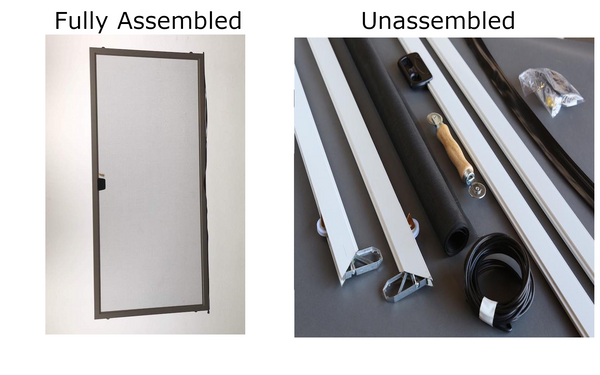 Secopad Window Screen Door Repair Kit, 39" X 78" Screen Door Mesh Replacement Kit, Durable
