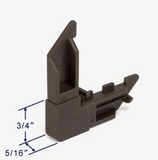 5/16 x 3/4 Plastic Outside Square Screen Corner