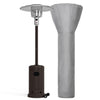 48000 BTU Propane Freestanding Patio Heater with Cover & Wheels for Outside Decks