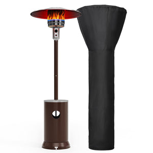 Portable Patio Heater Propane - 48,000 BTU with Table Design & Wheels, Commercial & Residential