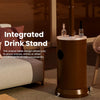 Portable Patio Heater Propane - 48,000 BTU with Table Design & Wheels, Commercial & Residential