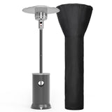 Portable Patio Heater Propane - 48,000 BTU with Table Design & Wheels, Commercial & Residential