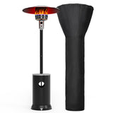 Portable Patio Heater Propane - 48,000 BTU with Table Design & Wheels, Commercial & Residential