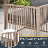 6 Person Wicker Outdoor Modular Sectional Sofa