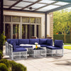 6 Person Wicker Outdoor Modular Sectional Sofa